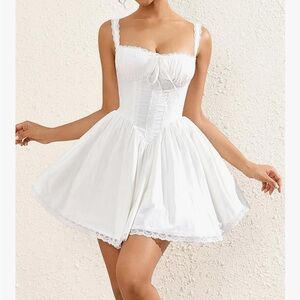 NWOT Elegant White Mini Dress